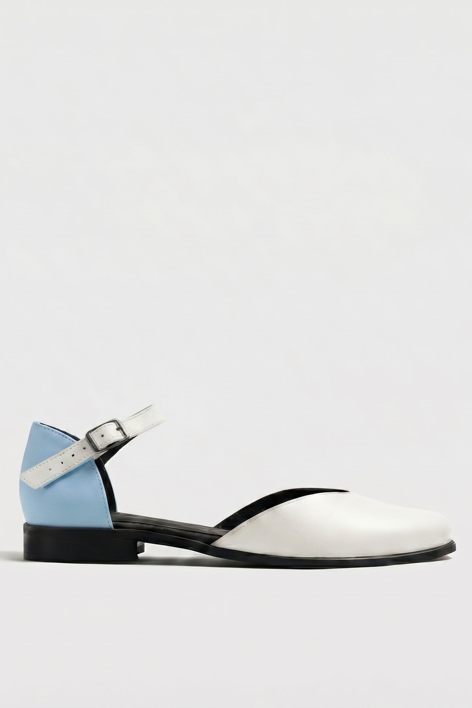 BOHEMA  Pumps Alexa Babyblauw/Wit