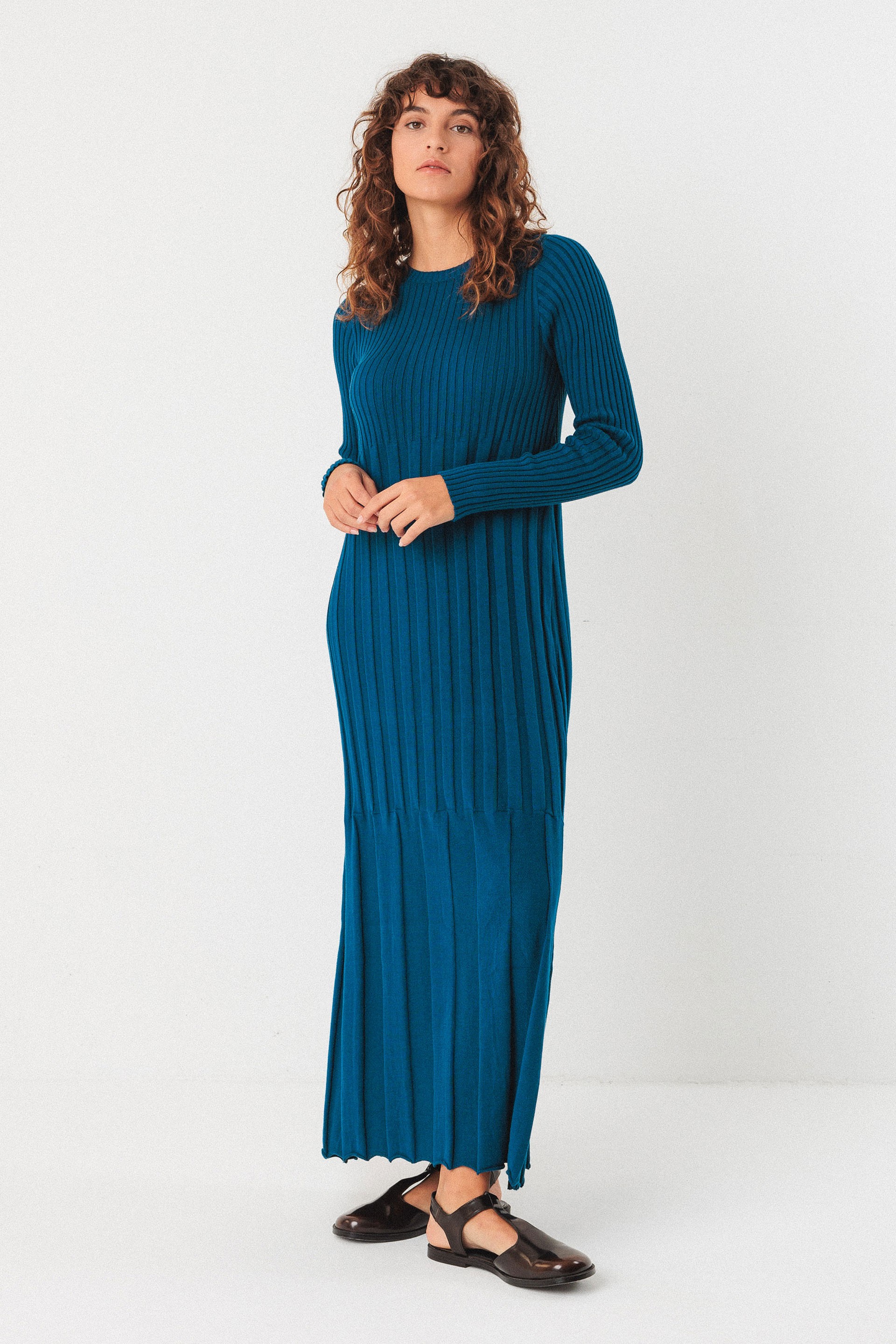 SKFK  Gebreide Jurk Bedia Blue