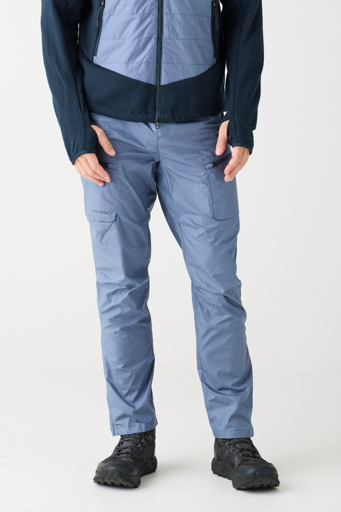 KnowledgeCotton Apparel mannen vegan Broek Vent Ripstop 90 Vintage Indigo
