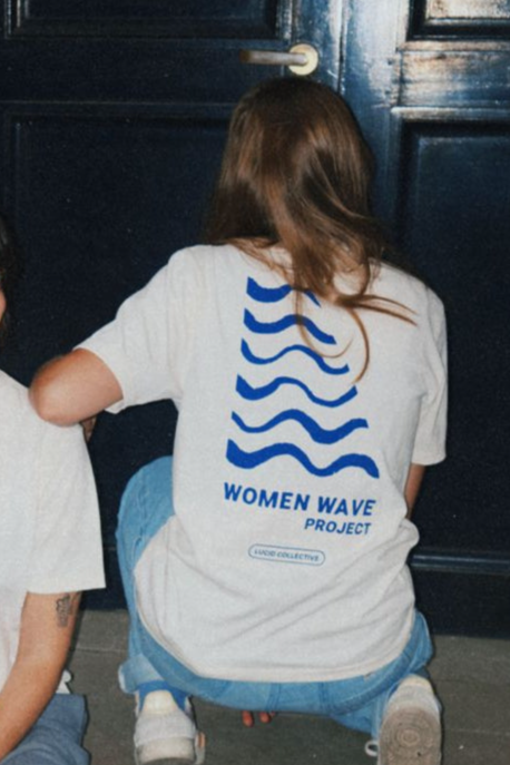 Lucid Collective  Lucid X Women Wave Project T-Shirt Wit
