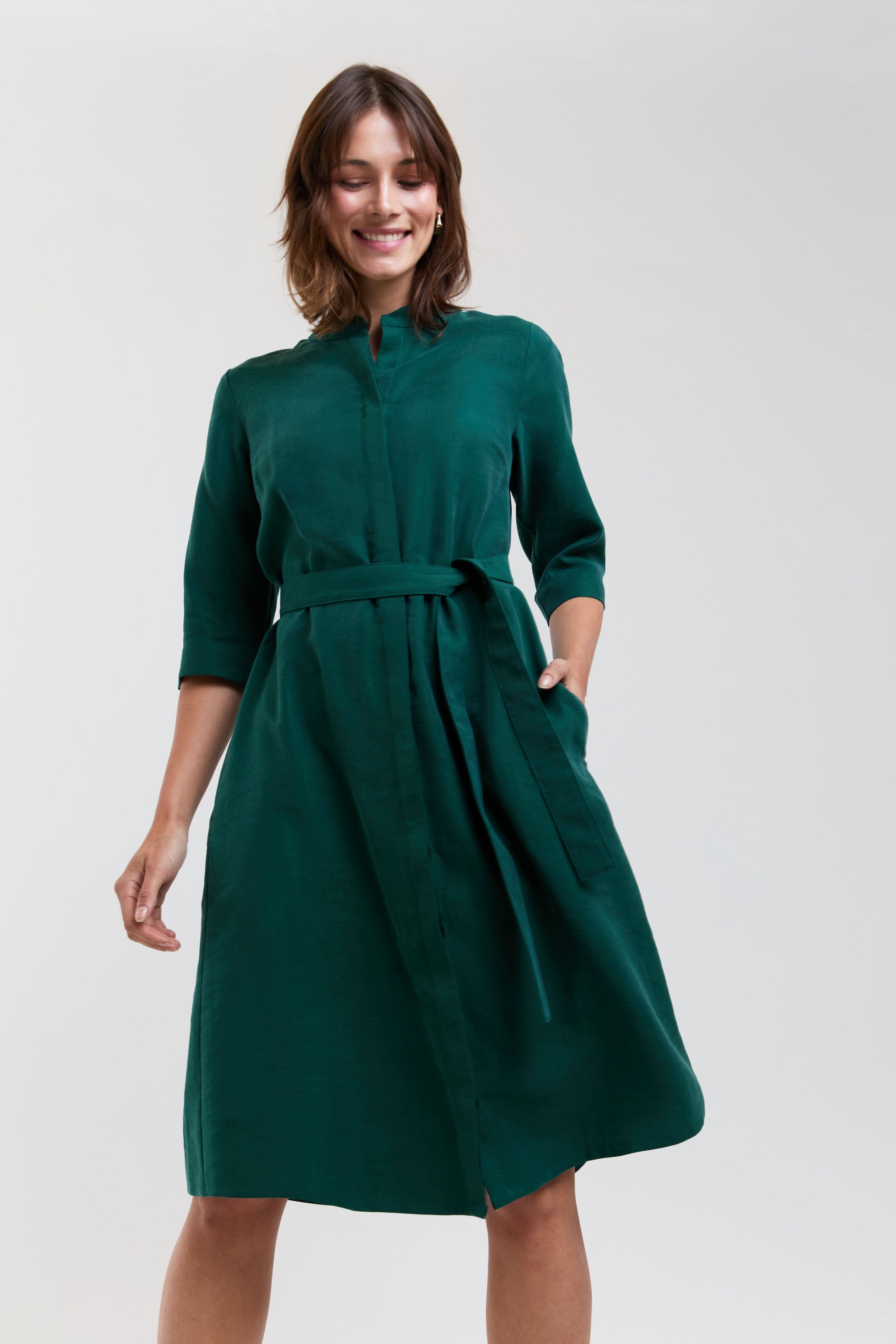 AYANI  Overhemd Anne Forest Green