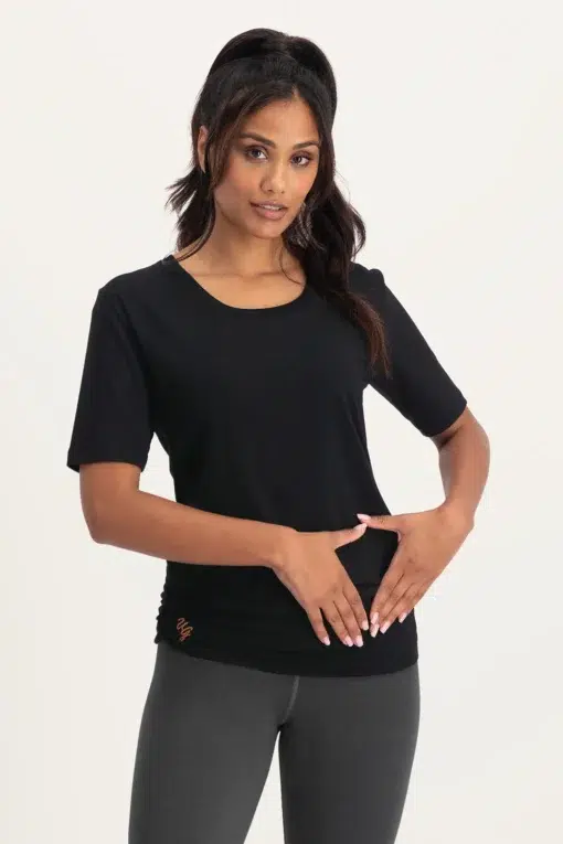 Kami Yoga Tee – Onyx Black