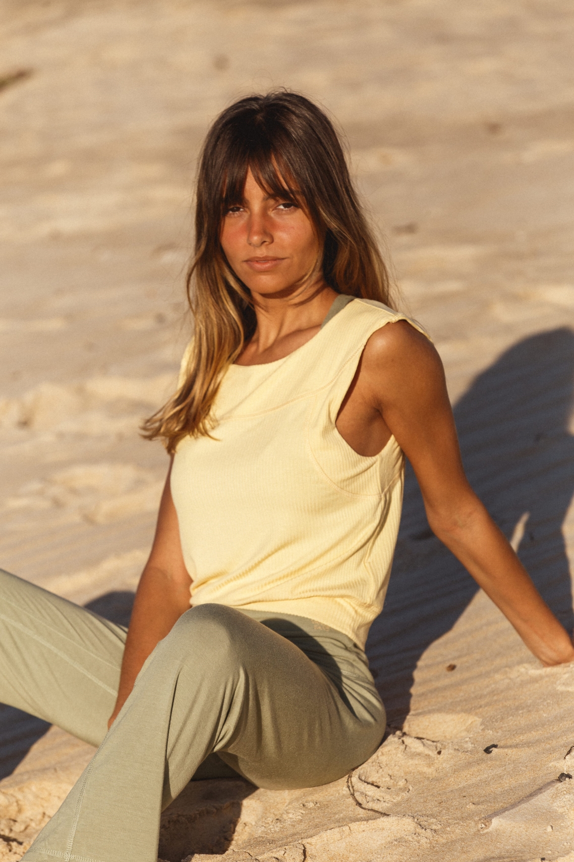 Vanilla Sand  Tanktop Sunshine Geel