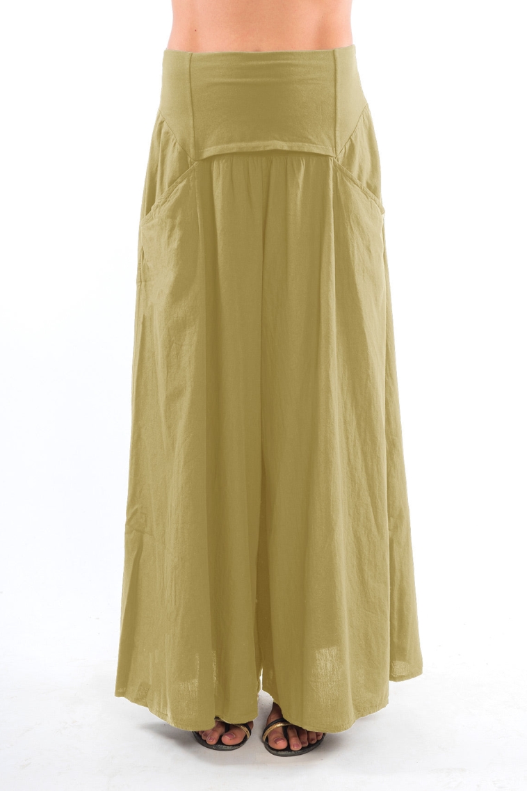 RAVENS VIEW IBIZA  Broek Easy Skirt Dark Aloe Groen