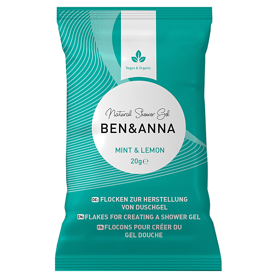 Ben & Anna Douchegel Vlokken Mint & Lemon