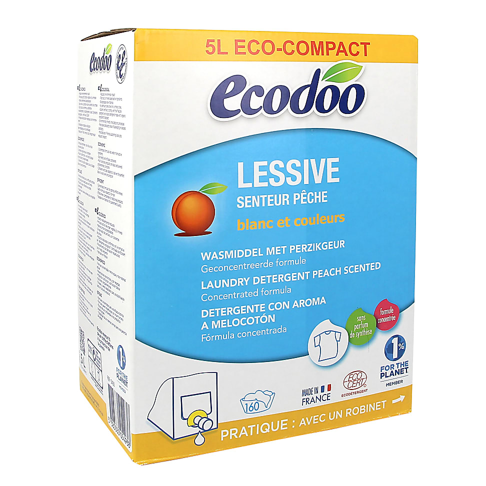 Ecodoo Vloeibaar Wasmiddel Geconcentreerd Perzik 5L Bag In Box 160...