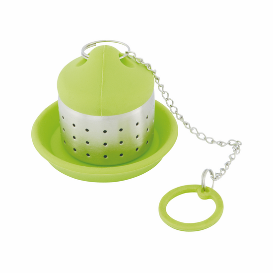 Dotz Tea infuser - thee-ei van silicone en roestvrij staal