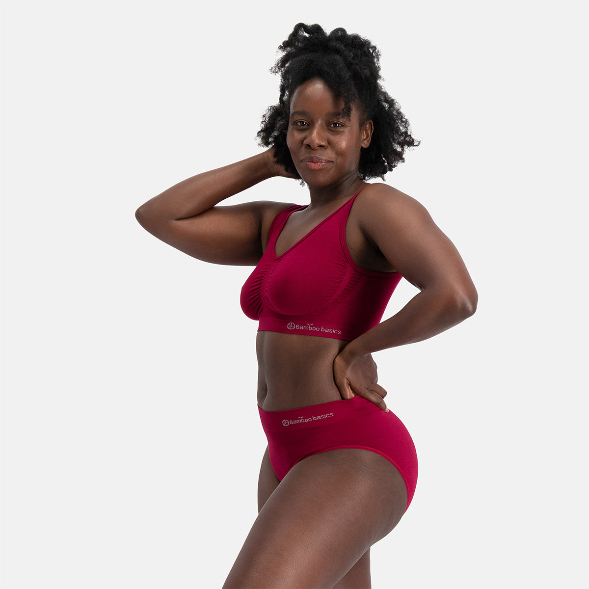 Seamless Full Briefs Belle (3-pack) - Bordeaux