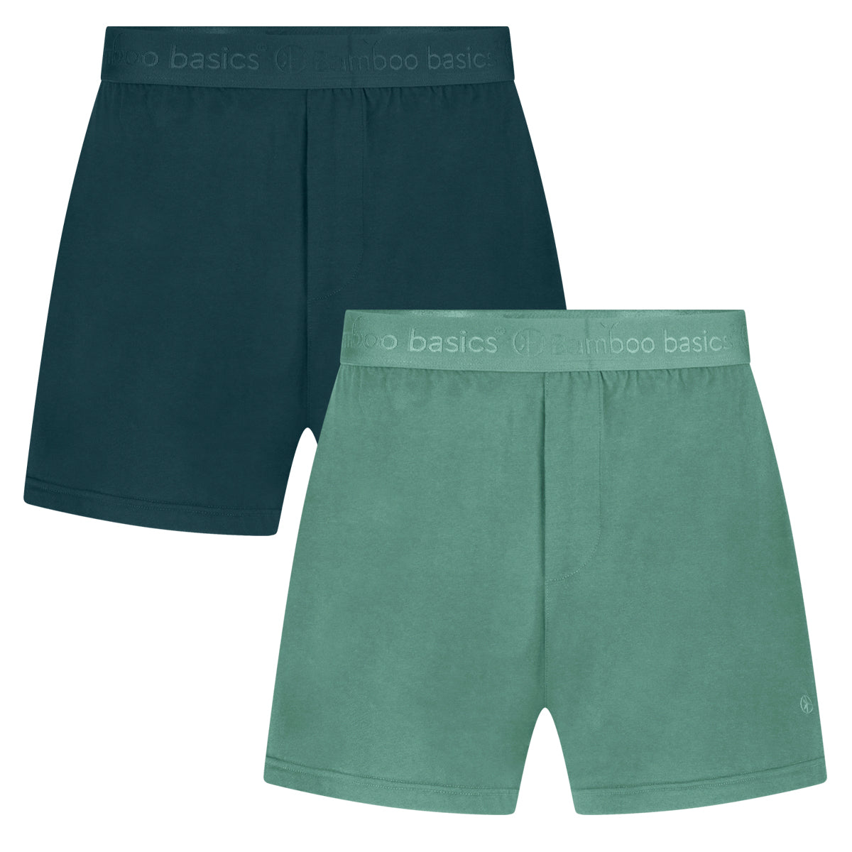 Loose Fit Boxershorts Kay (2-pack) - Deep Teal, Malachite