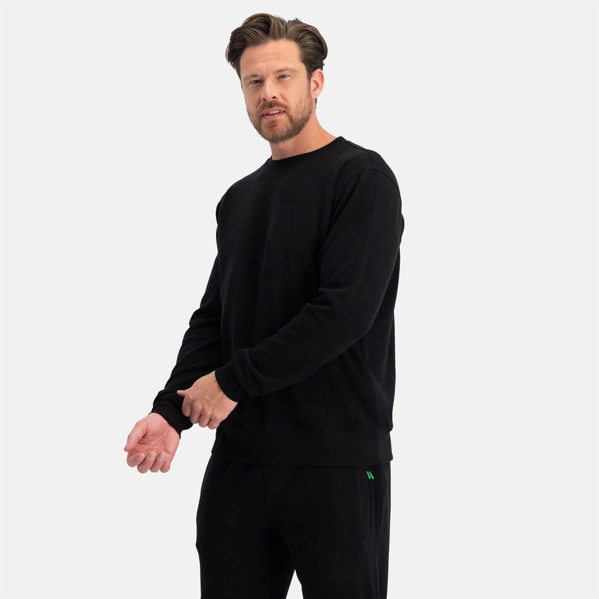 Lounge sweater Mike - Zwart