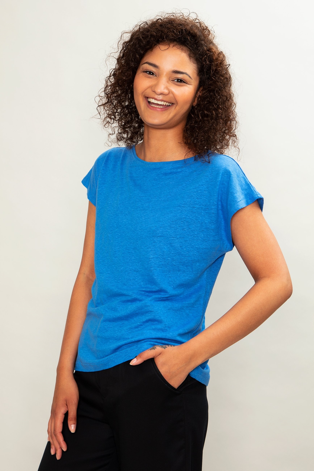 MAHLA  Top Dora Blauw