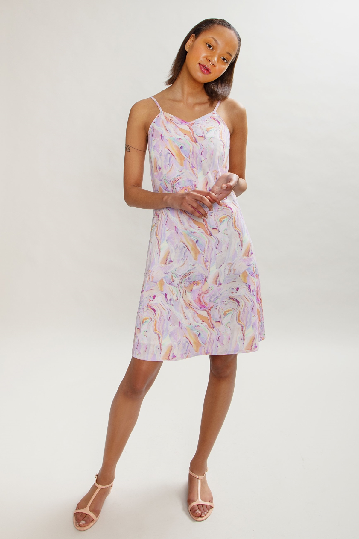 MAHLA  Slip Dress Rainbow Marble
