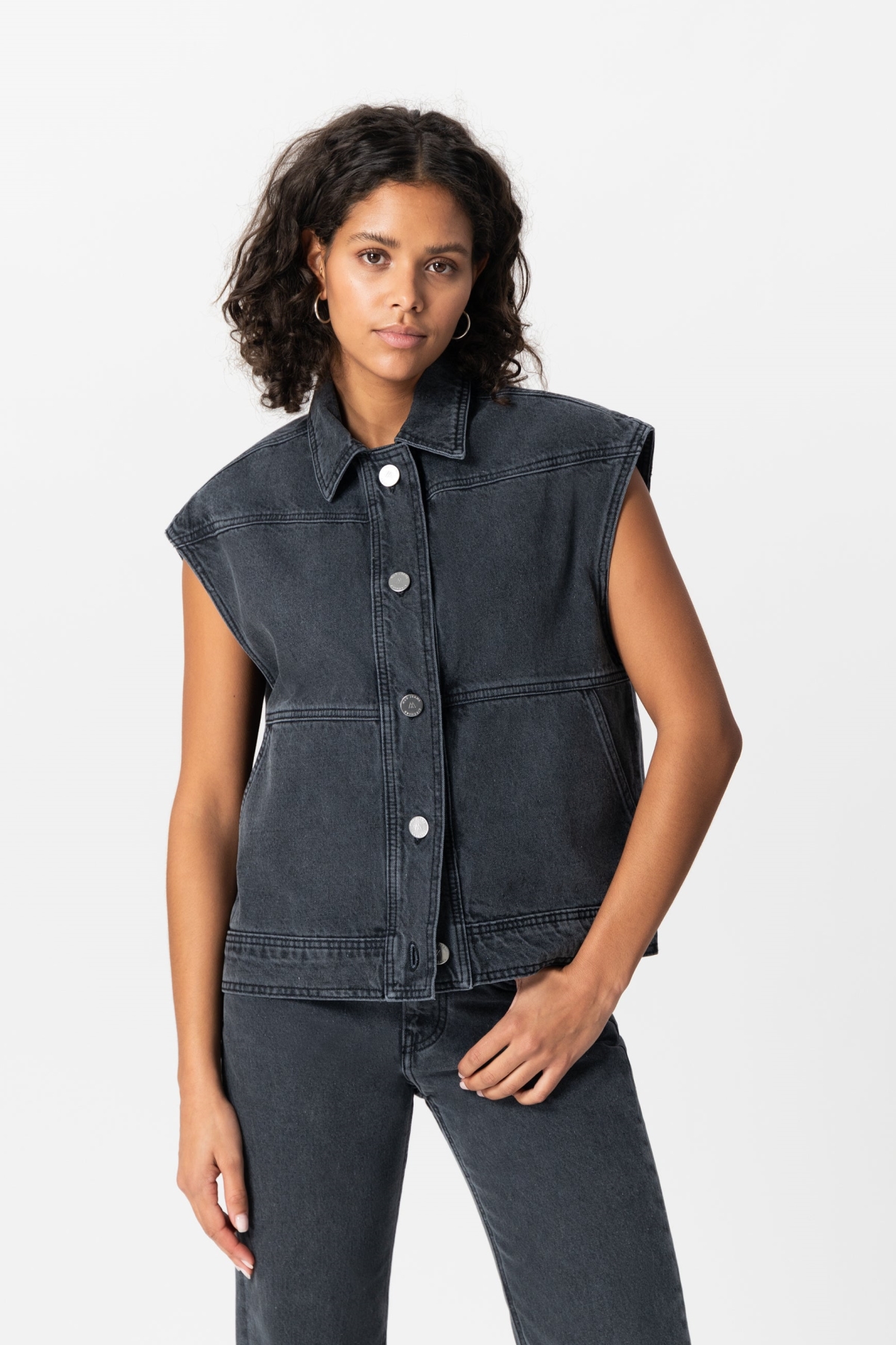 MUD Jeans  Vest Vivian Gebruikt Zwart