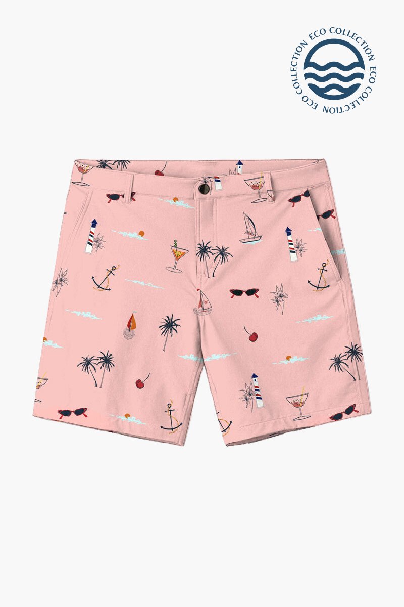 Averie mannen vegan Korte Broek Mason By Arlo Beach Op Limonade Roze