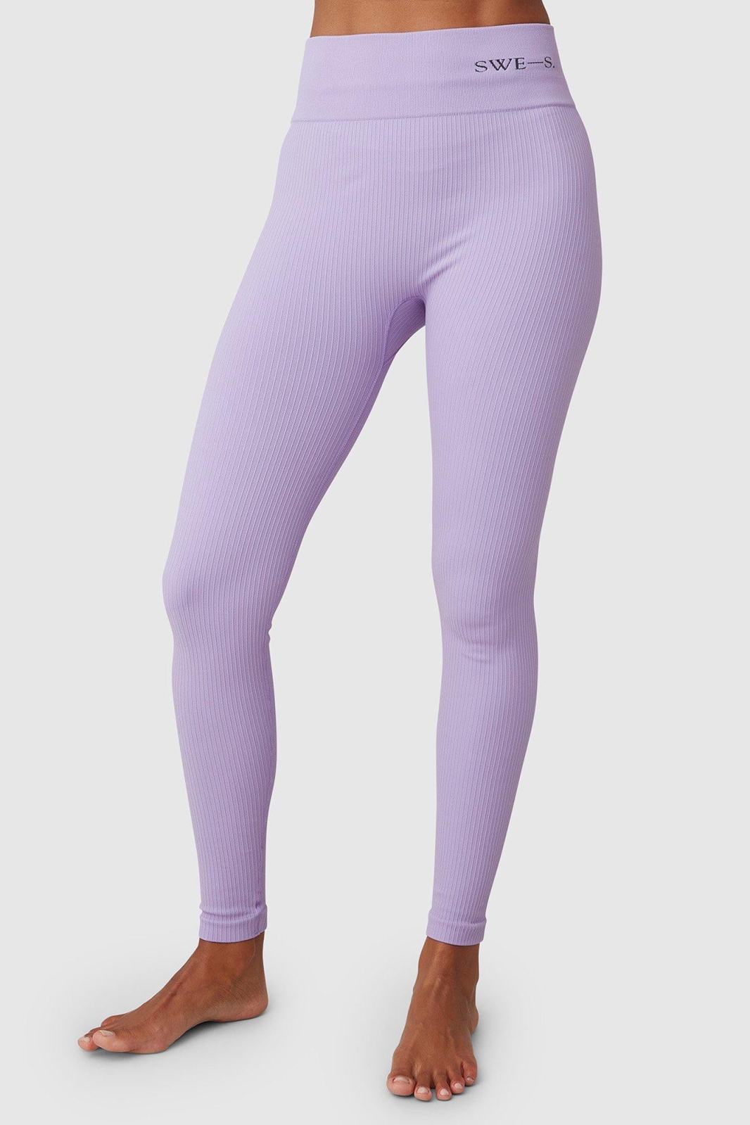 Swedish Stockings  Legging Tyra Rib Lavendel Paars