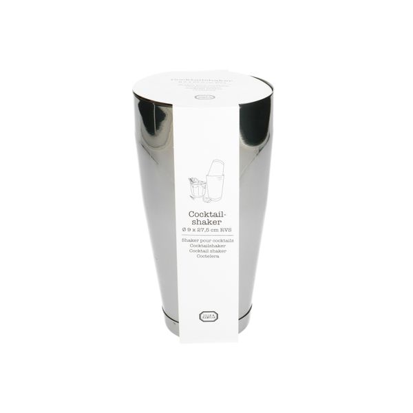 Cocktailshaker, roestvrij staal, Ø9 x 27,5 cm