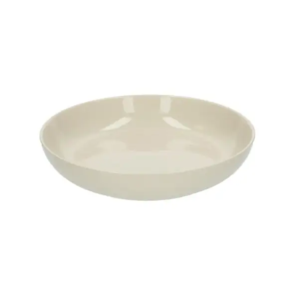Diep bord, steengoed, beige, spikkel, Ø 22,5 cm