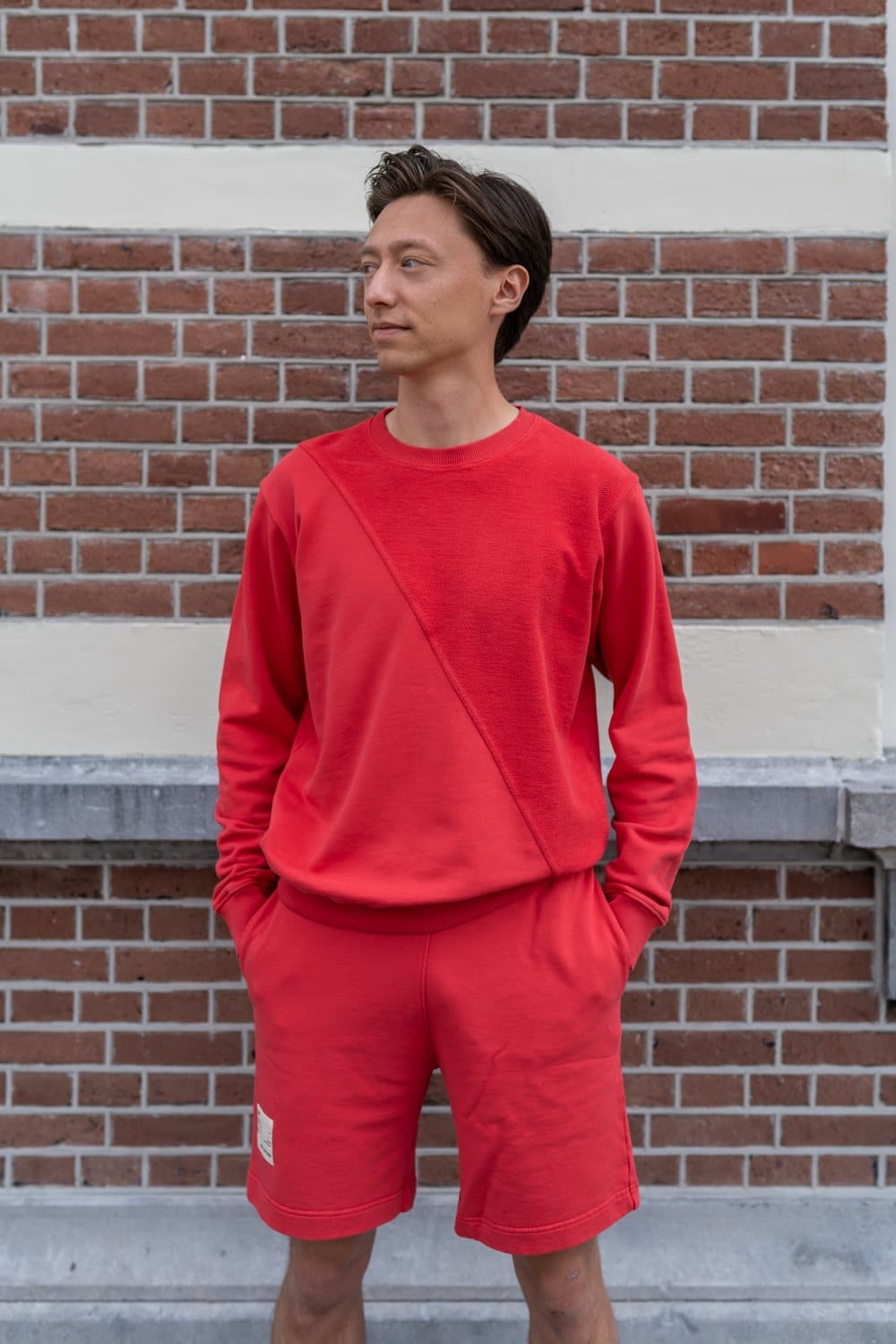 New Optimist mannen vegan Sweatshirt Ulivo Rood
