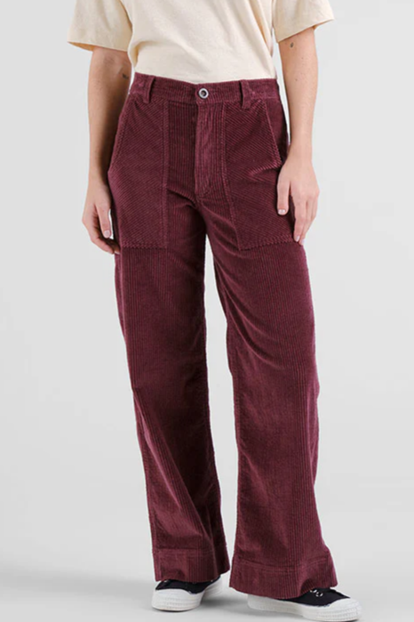 DEDICATED  Broek Vara Workwear Fig Rood