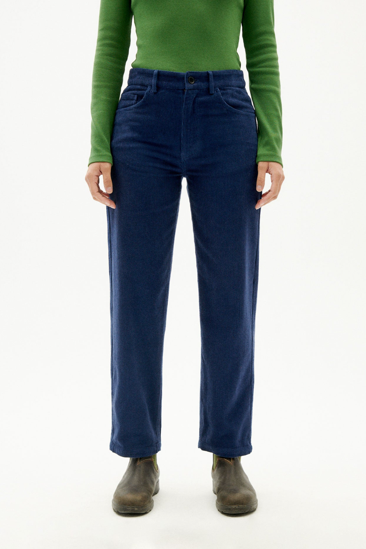 Thinking MU  Broek Nele Corduroy Blauw