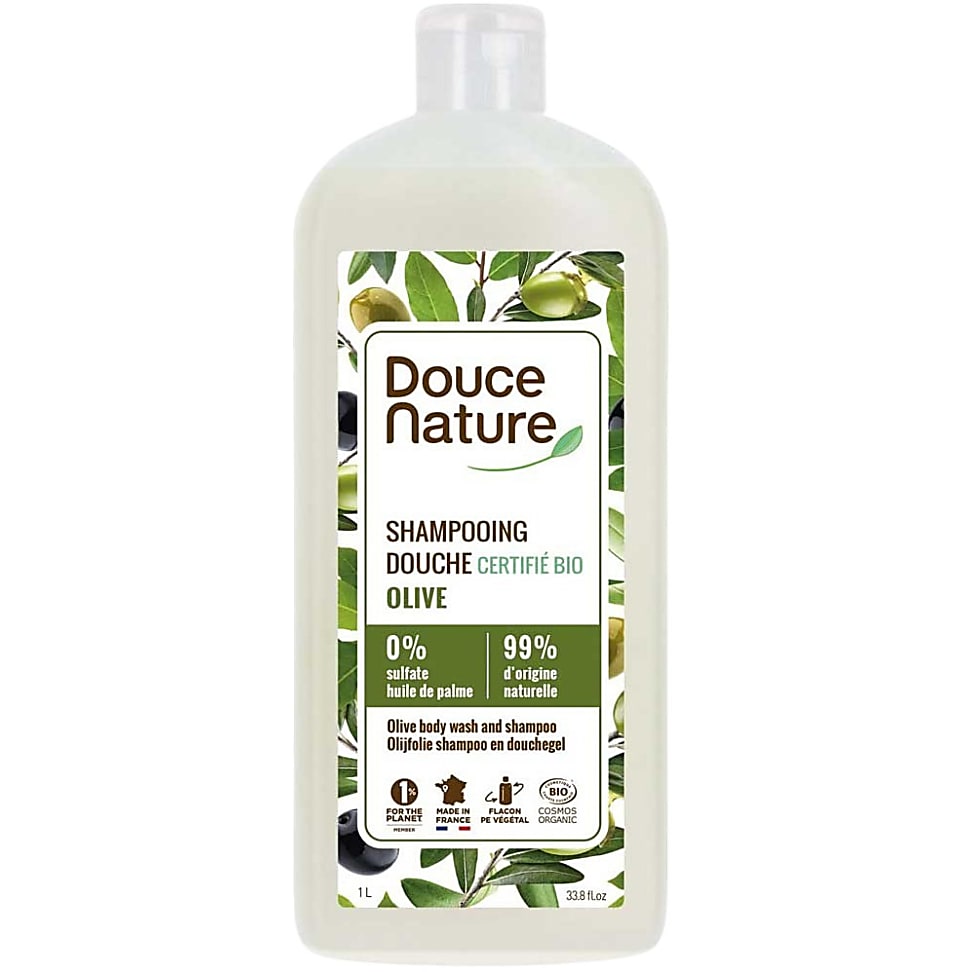 Douce Nature Shampoo & Douchegel Olijfolie 1L