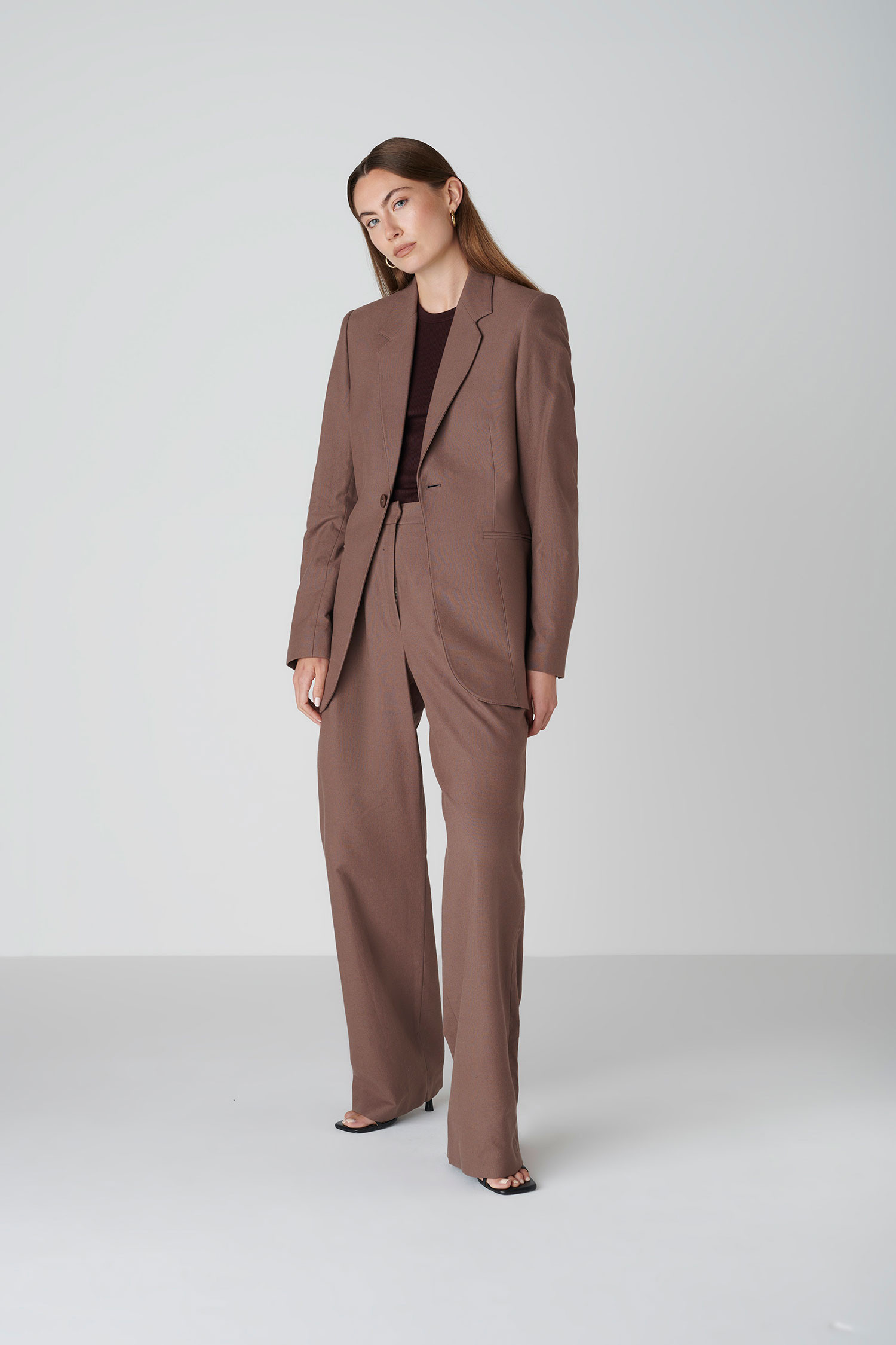 Floria Collective  Blazer Janne Chocoladebruin