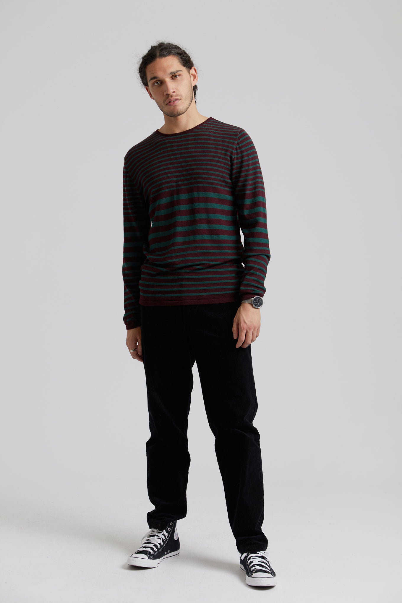 KOMODO mannen vegan Broek Andro Biologisch Katoen Corduroy Zwart