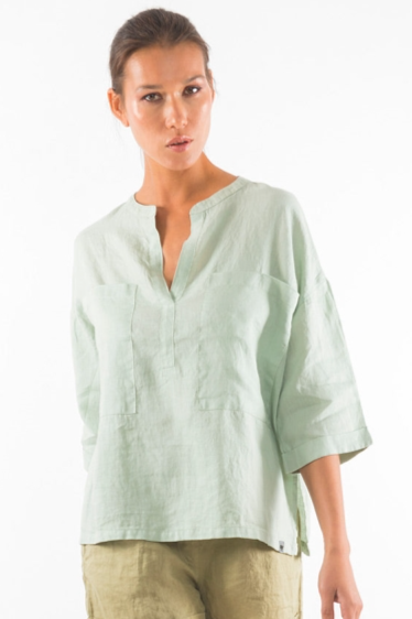 RAVENS VIEW IBIZA  Shirt Ebba Light Aloe Groen