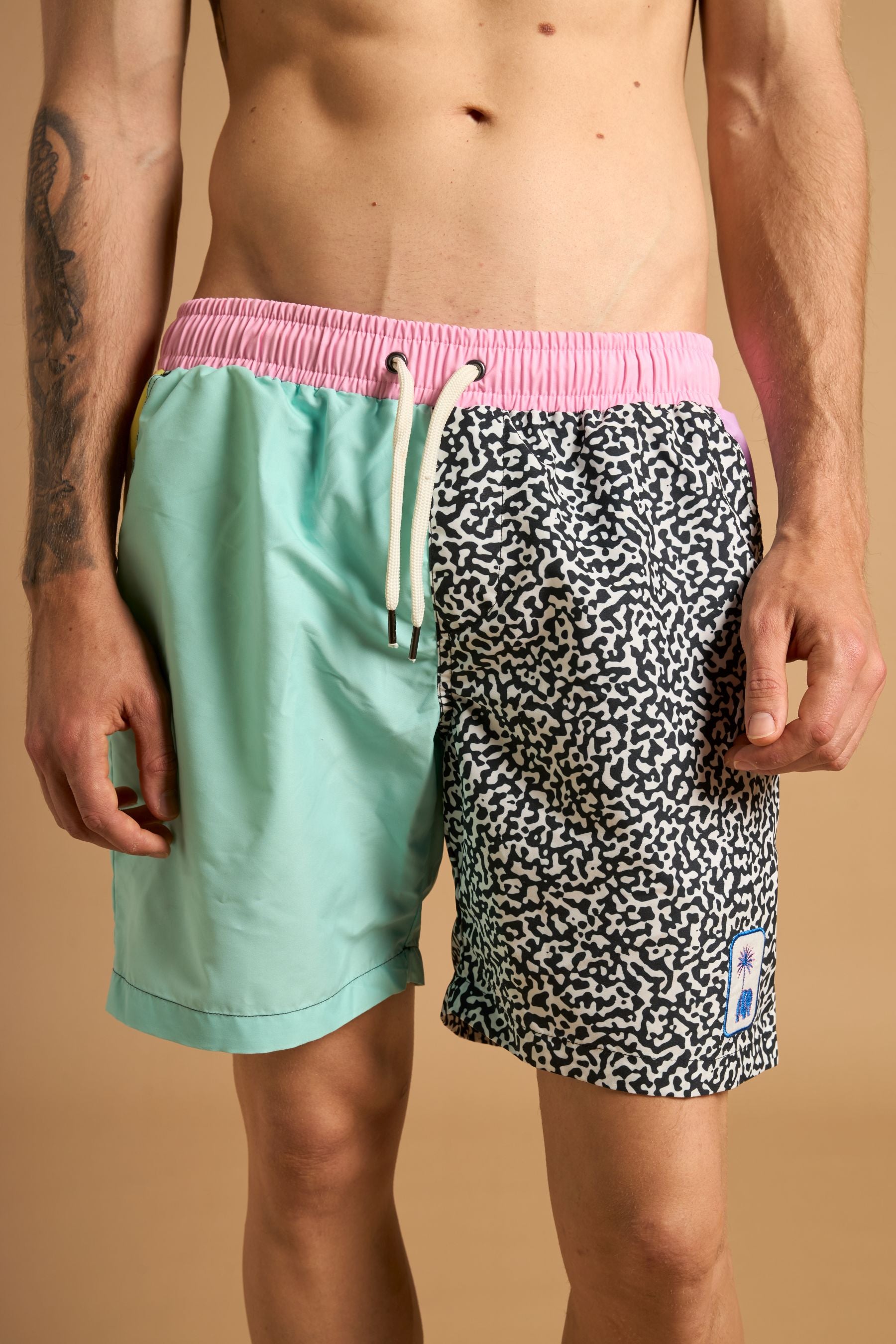 Trendsplant mannen vegan Zwemshort Badmeester Antonyo Marest X Trendsplant Veelkleurig
