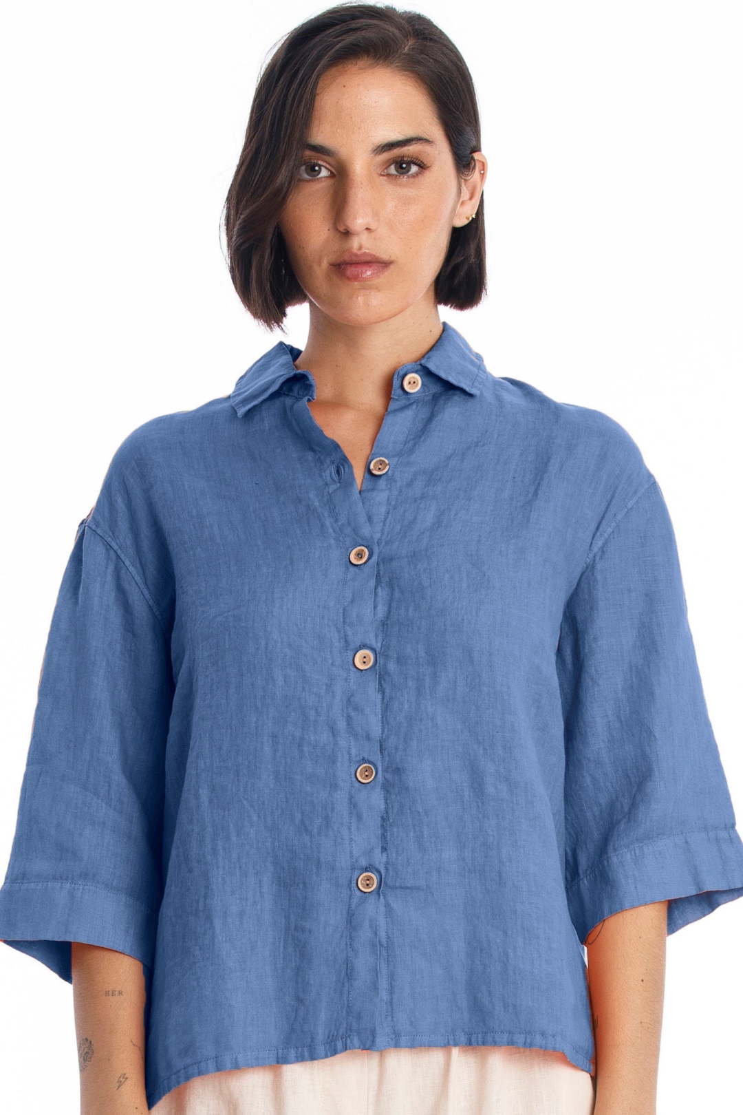 RAVENS VIEW IBIZA  Blouse Zomer Indigo Blauw