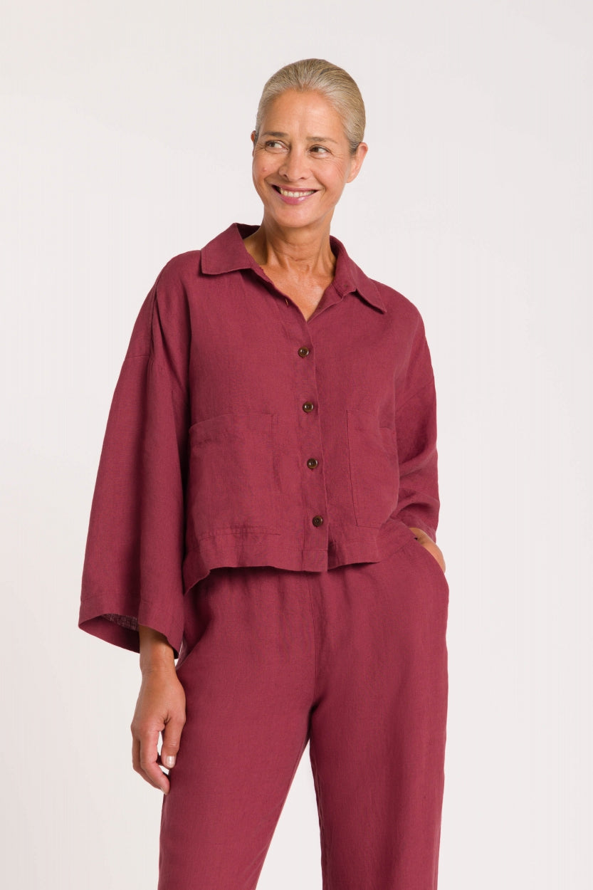 Kings of Indigo  Shirt Wanda Ruby Wine