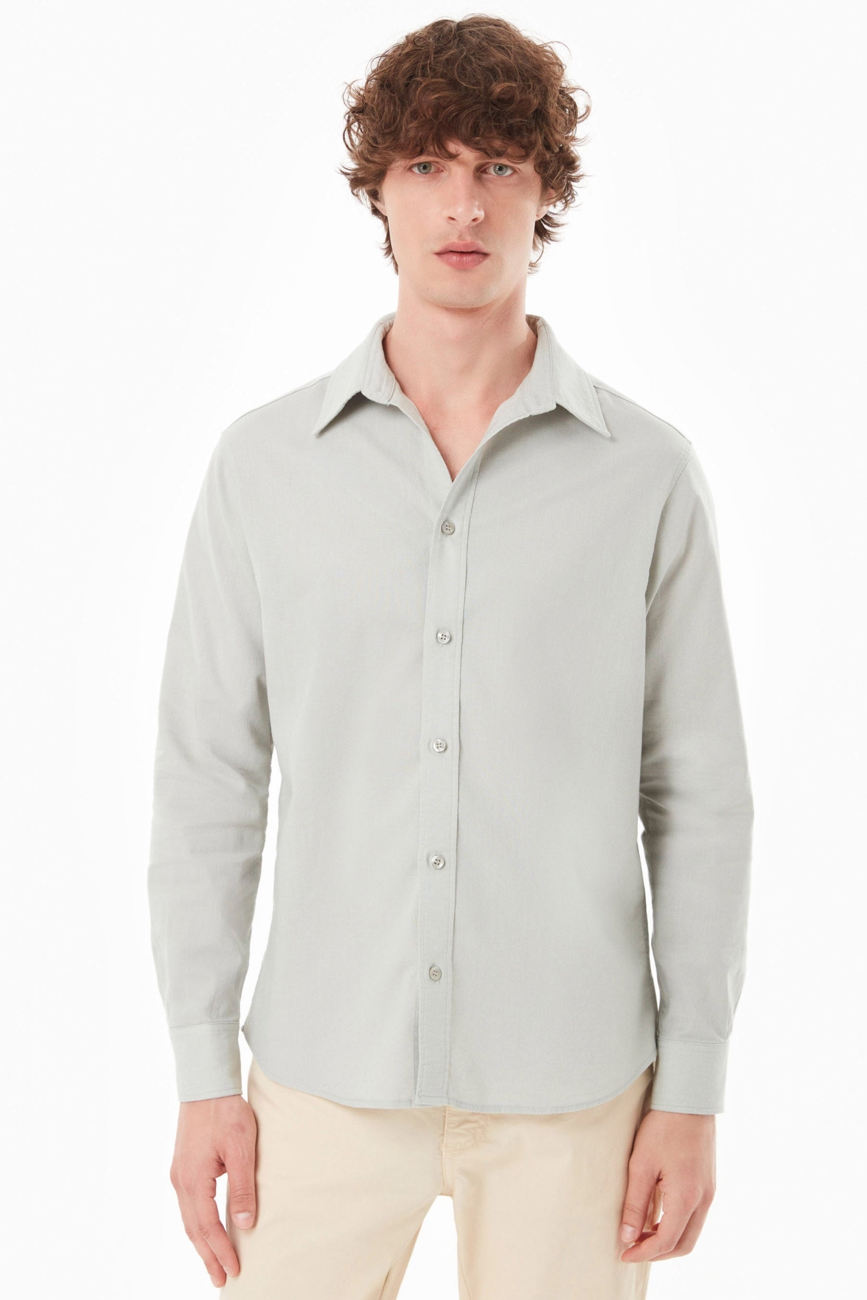 ORGANICATION mannen vegan Shirt Groen Mos