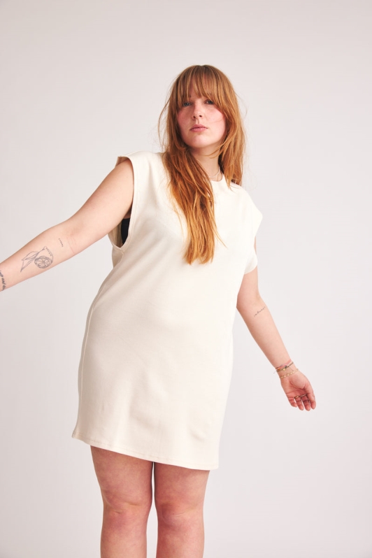BaÃ¬ge the Label  Minijurk Belinda Naturel