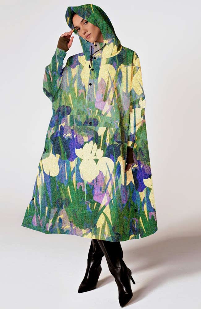 Rainkiss  Regenponcho Lelie Groen & Geel