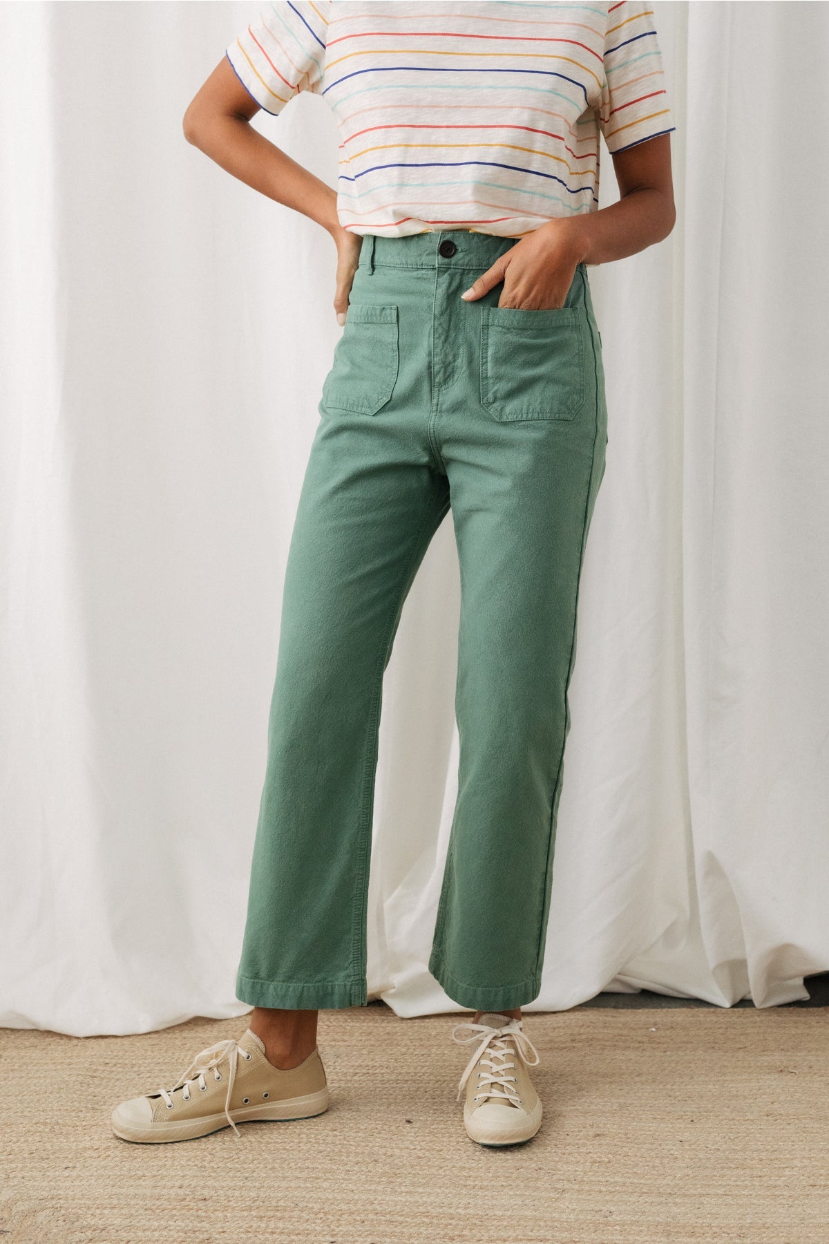 TWOTHIRDS  Broek Yunosti Sage Green