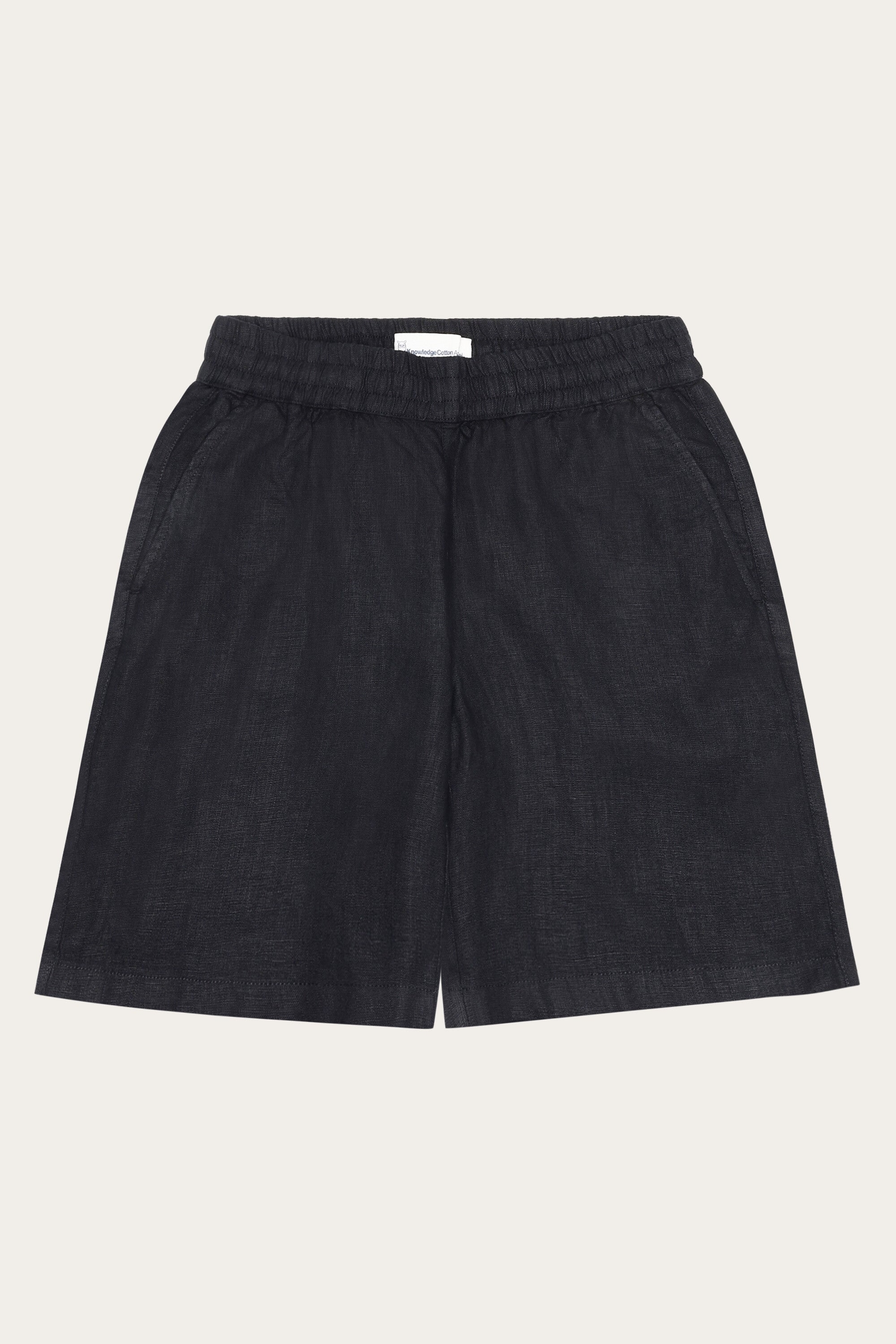KnowledgeCotton Apparel  Shorts Posey Wide Linen Black Jet