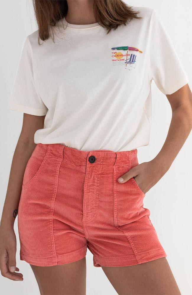 TWOTHIRDS  Shorts Rib Cockatoe Roze