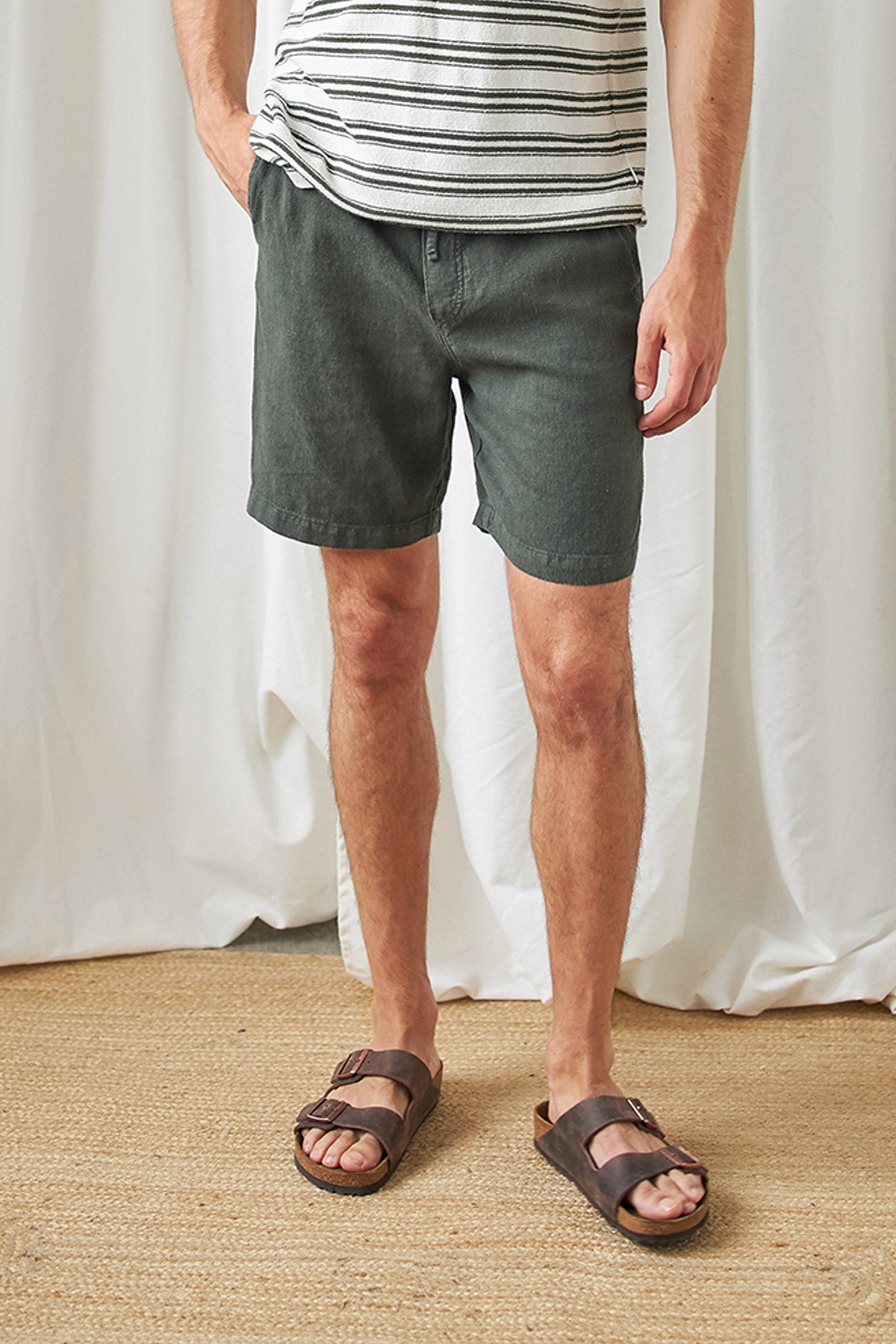 TWOTHIRDS mannen vegan Shorts Bagaat Ivy Green