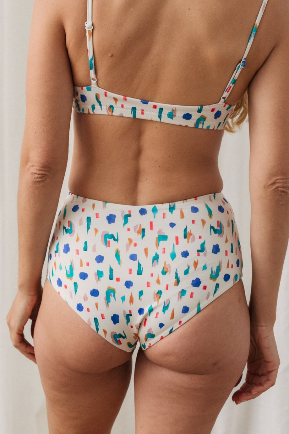 TWOTHIRDS  Bikini Bottom Sutton Abstracte Print