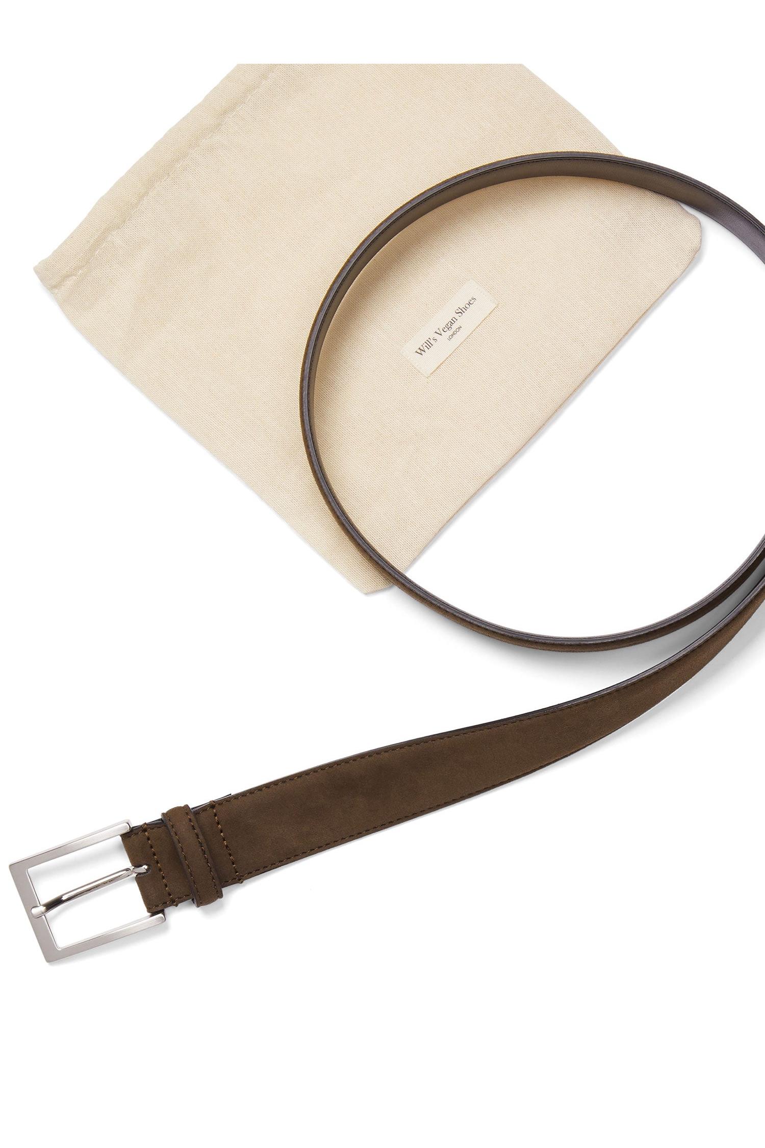 Will's Vegan Store mannen vegan Klassieke 3,5 Cm Riem Donkerbruin