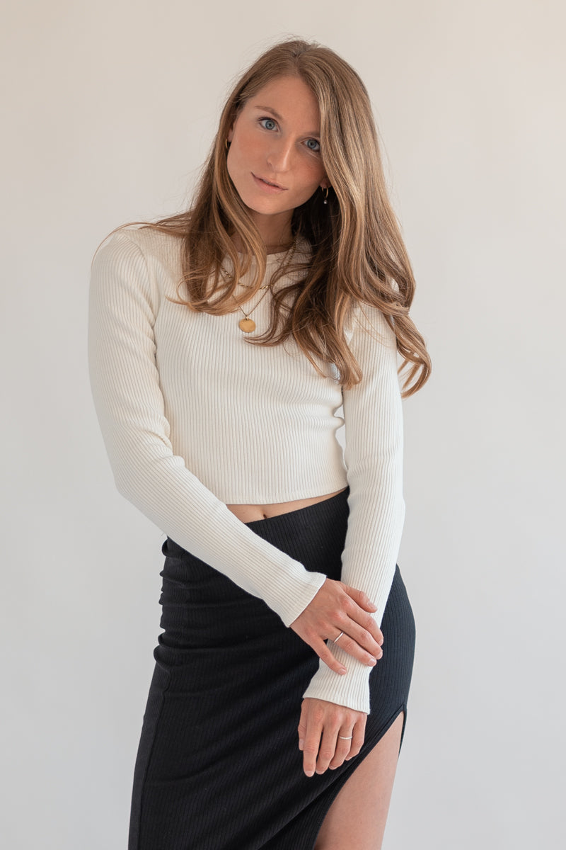 Marenika  Crop Top Ella White