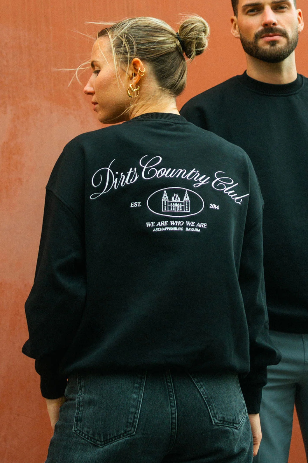 DIRTS  Sweatshirt Oversized Country Club Zwart