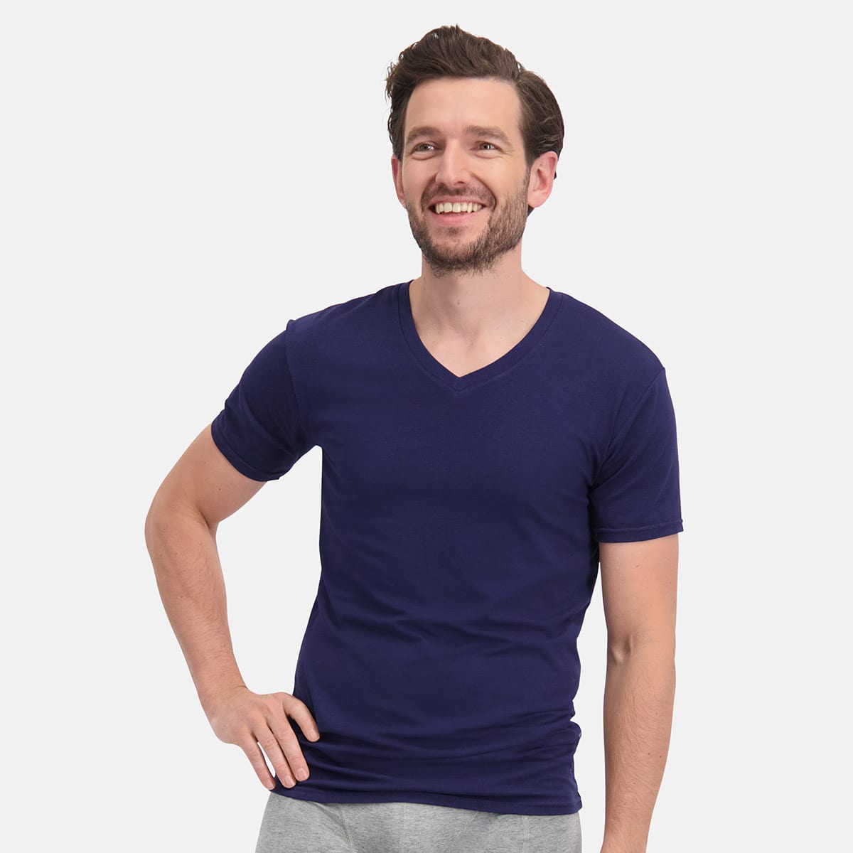 T-Shirts Velo V-hals (2-pack) - Navy