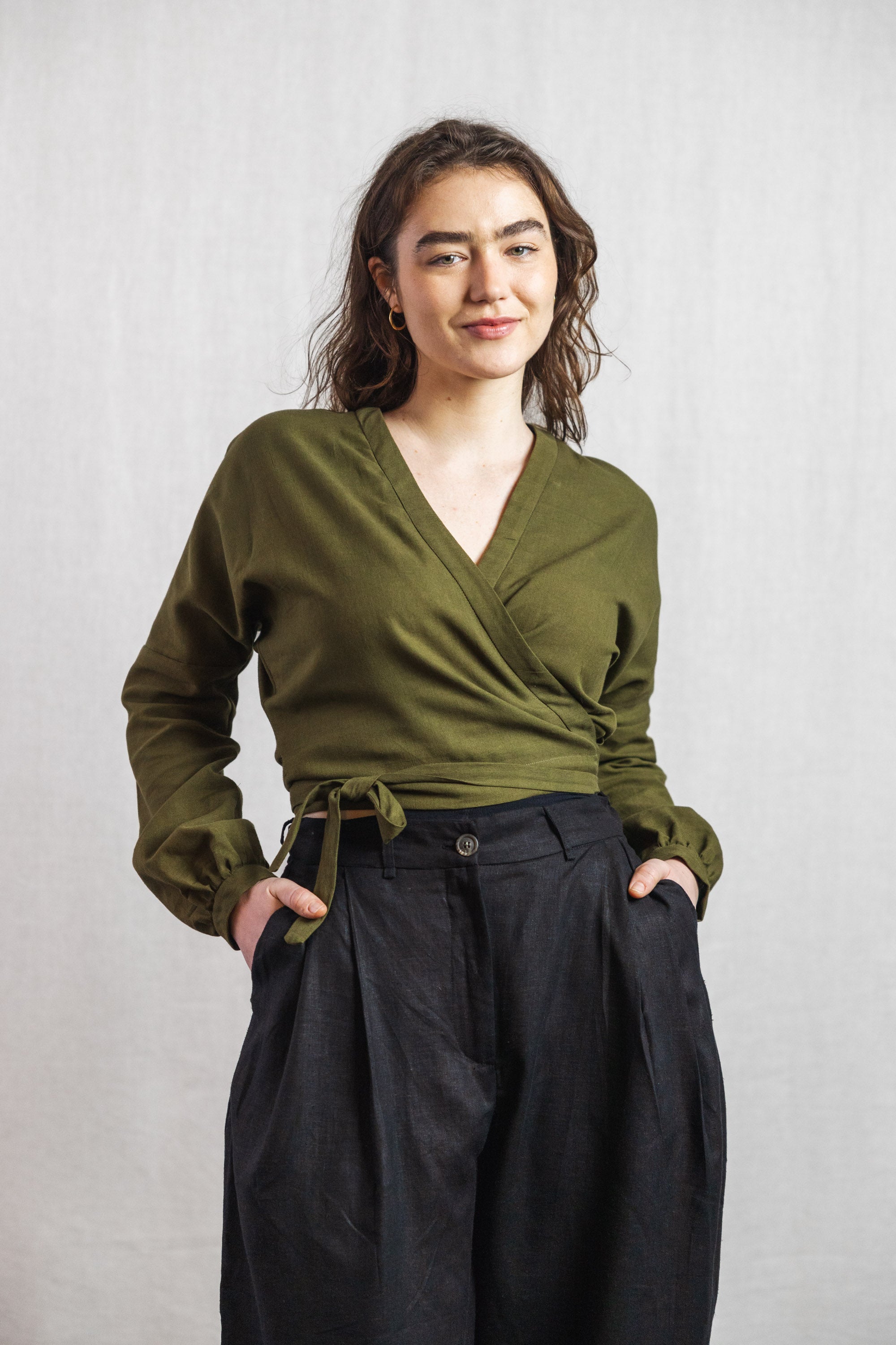 Jyoti - Fair Works  Wikkelblouse Harita Mosgroen