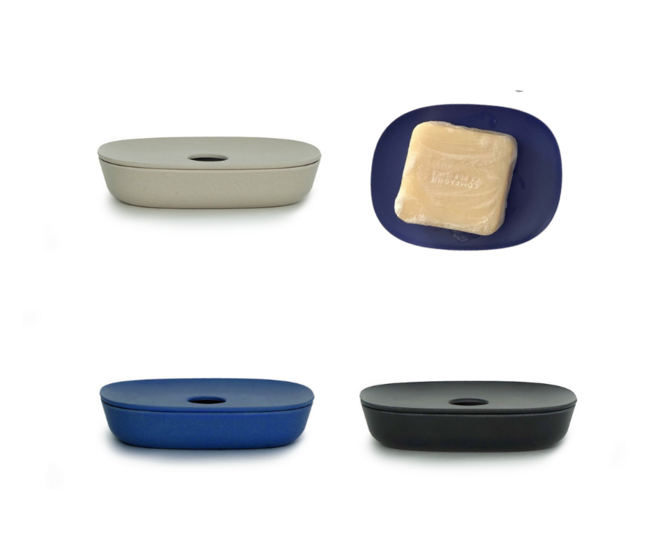 Ekobo Soap Dish - bamboevezel zeepschaaltje in diverse kleuren.