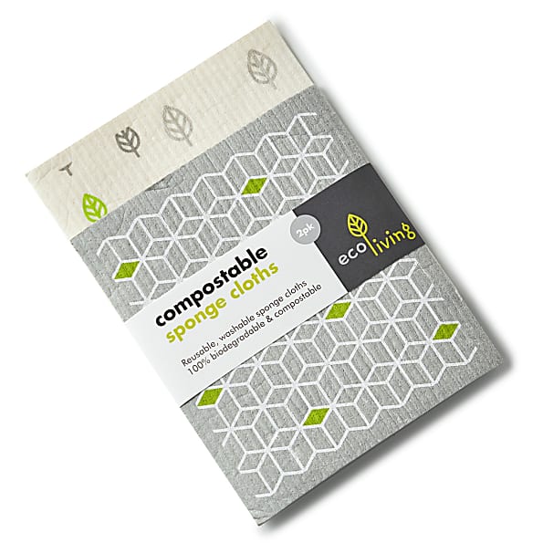 Eco Living Composteerbare Schoonmaakdoeken x2