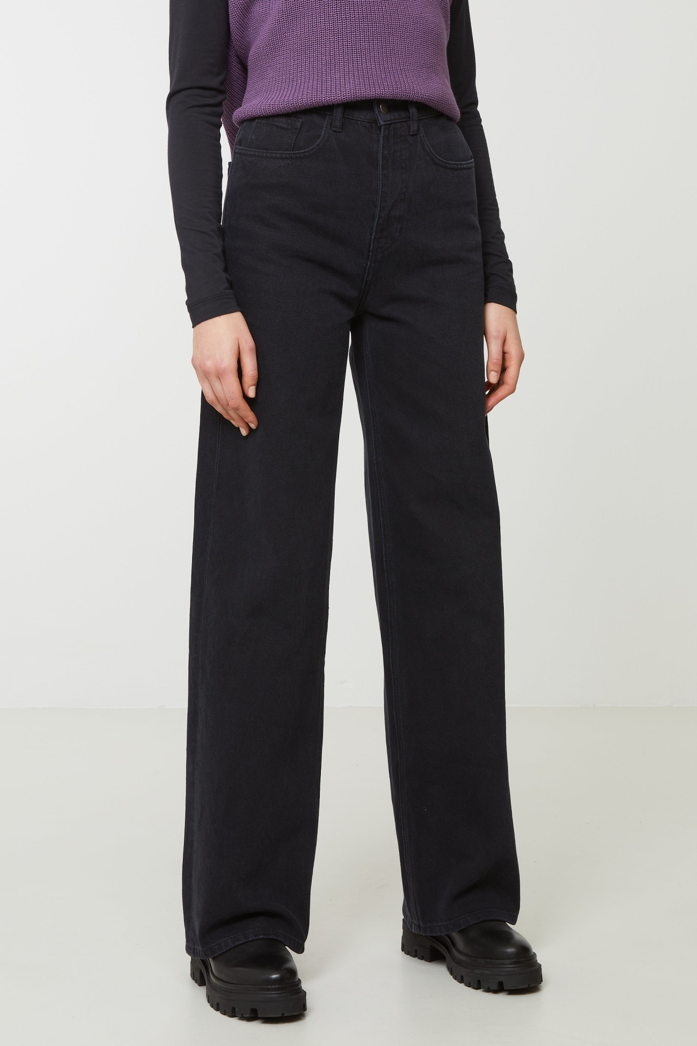 Recolution  Jeans Commelina Gewassen Zwart