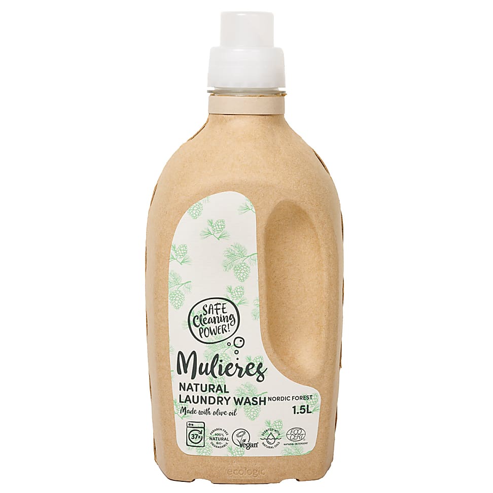 Mulieres Natuurlijk vloeibaar wasmiddel - Nordic Pine 1.5L 37 wasb...
