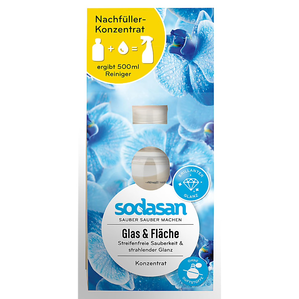 Sodasan Glas & Oppervlakte Reiniger Concentraat 100ml