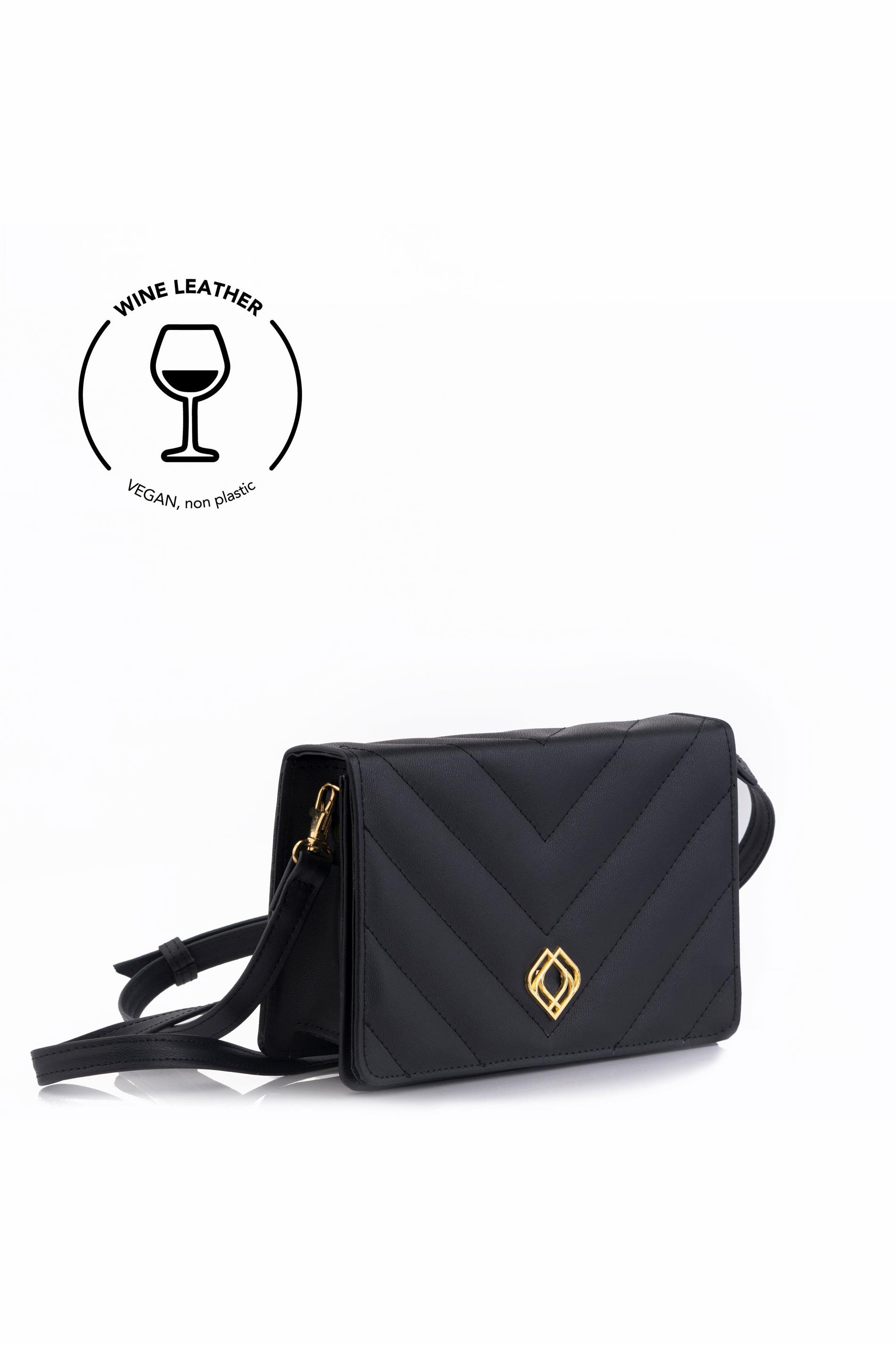 Trashious  Clutch Wijnleer Zwart